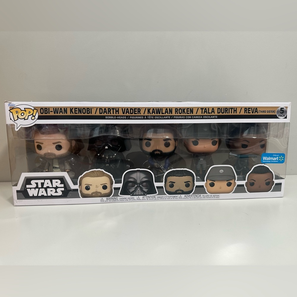 FUNKO POP! Star Wars OBI-Wan Kenobi Exclusive 5-Pack | Including Darth Vader